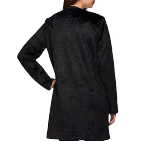 NWOT LOGO By Lori Goldstein Collarless Topper Coat With Pockets. Black. Size 2X - Picture 11 of 14